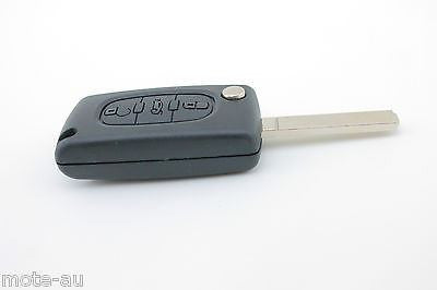 To Suit Citroen C2/C3/C4/C5/C6/C8 3 Button Remote Flip Key Blank Shell/Case/Enclosure | Remote Pro
